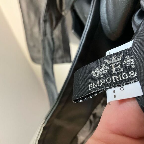 Emporio & Co Faux Leather Short Trench. Size Small. NWT. Made in Italy - Picture 11 of 16